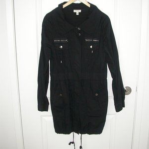 Black Light Spring/Autumn Trench Coat